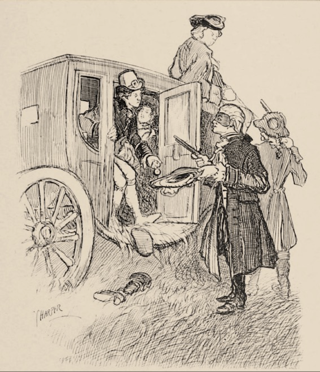 Convict transportation scene