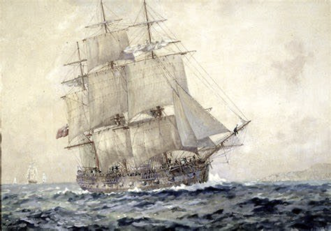 First Fleet sailing ship